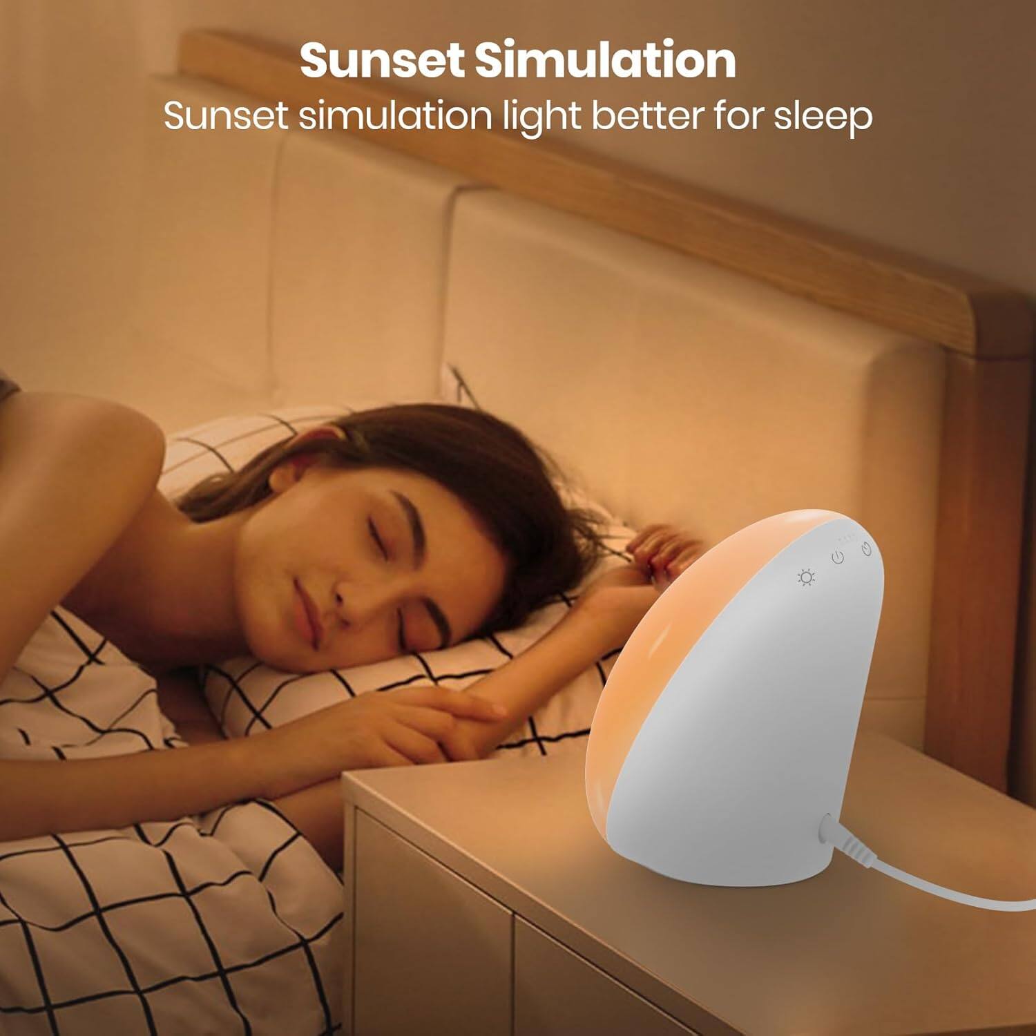 Sunset Simulation  
Sunset simulation light better for sleep