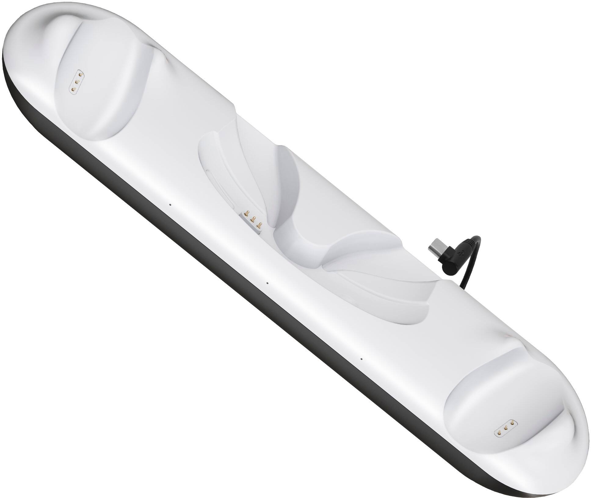 Angle. Insignia™ - Charge Station for Meta Quest 3 and 3S - White.