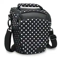 Front. USA Gear - Portable DSLR Camera Case Bag with Top Loading accessibility.