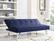 Left. Serta - Corey Multi-Functional Convertible Sofa Navy Blue - Navy Blue.