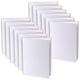 YOUNG AUTHORS - Blank Hardcover Book, White Pages, Portrait, 14 Sheets/28 Pages, Pack of 12 - 5" x 4"