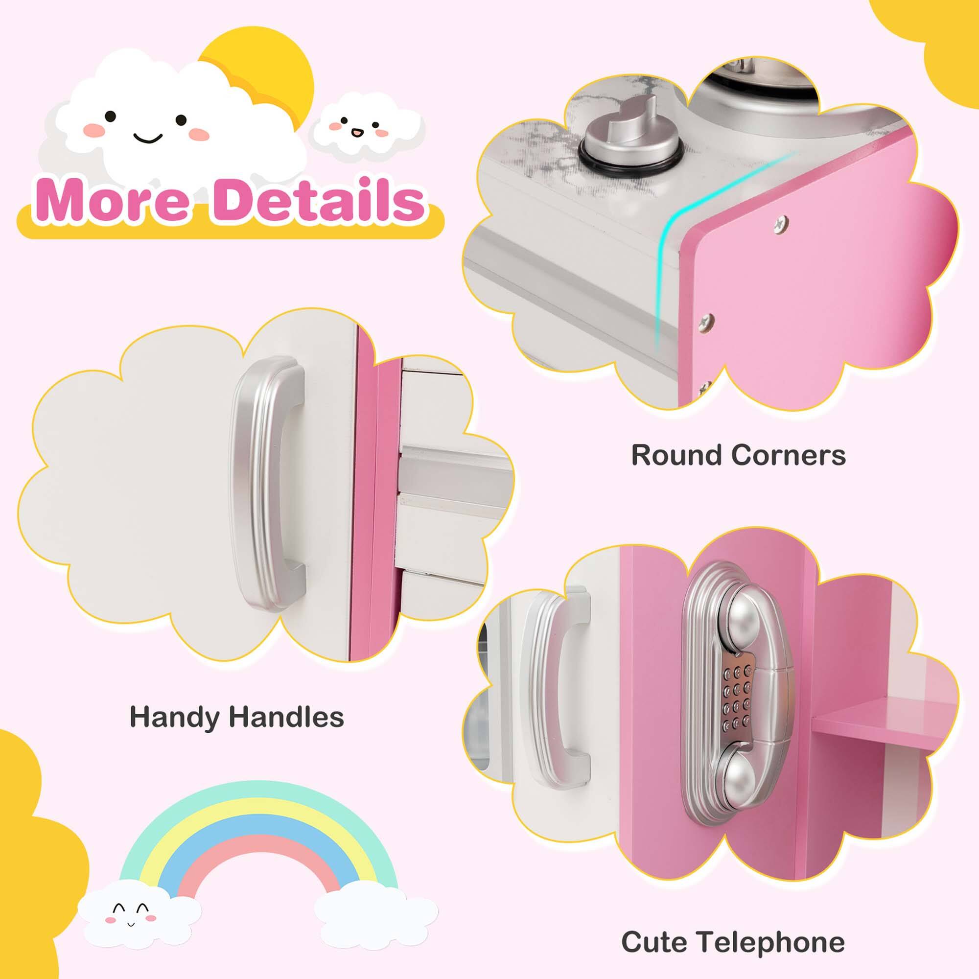 More Details
Round Corners
Handy Handles
Cute Telephone