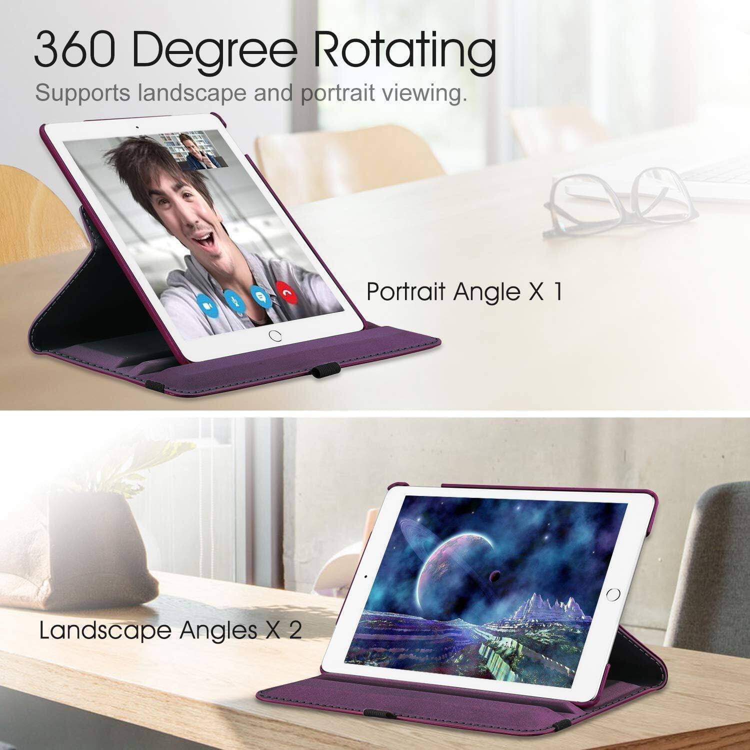 360 Degree Rotating  
Supports landscape and portrait viewing.  
Portrait Angle X 1  
Landscape Angles X 2