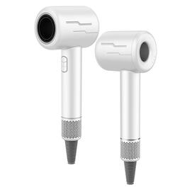 Cluzine - Professional Salon BLDC High Speed Hair Dryer with Stable Stand, Powerful Fast Drying - White