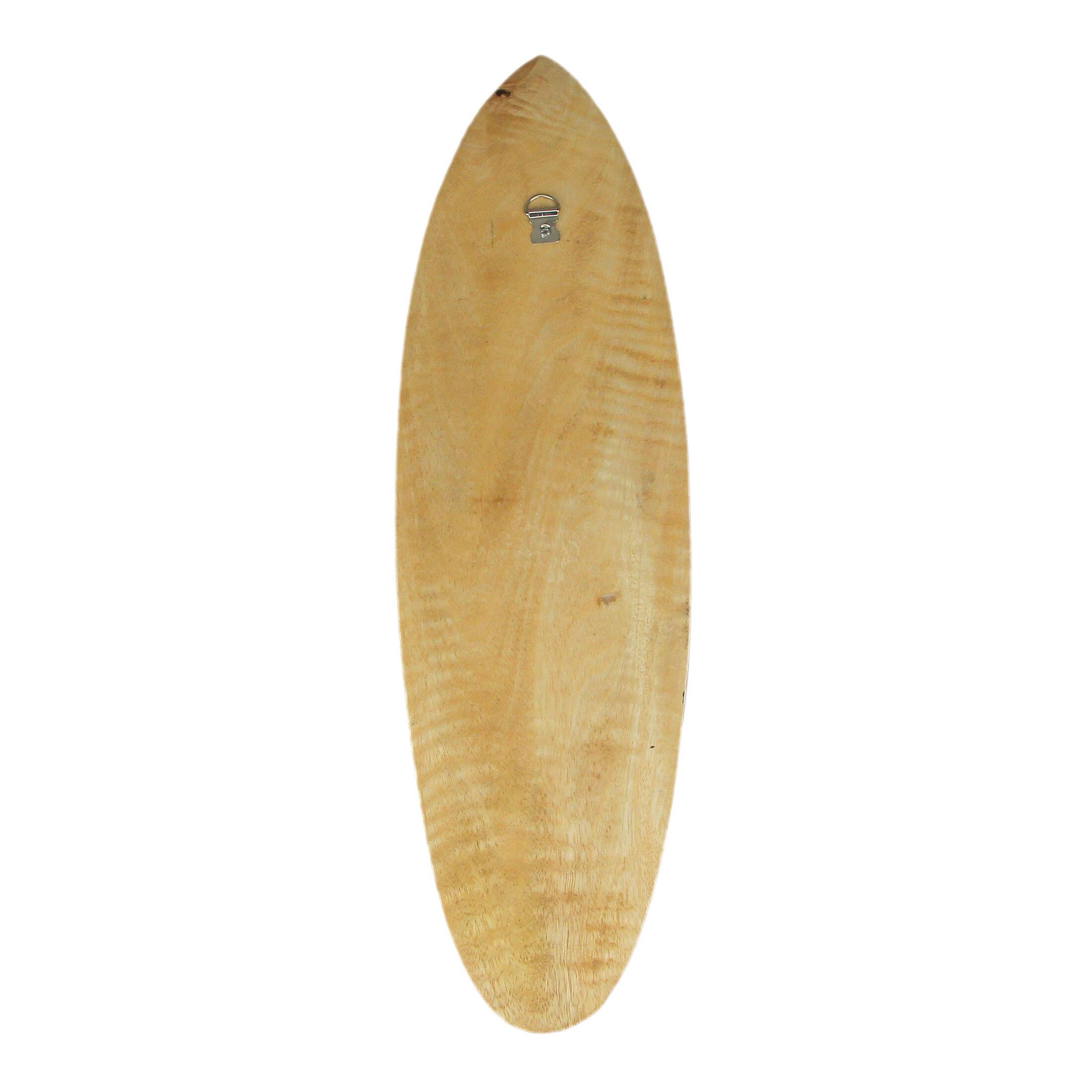 Alt View 2. Things2Die4 - Hand Crafted Wooden Tribal Dolphin Design Surfboard Wall Hanging 20 Inches Brown - Brown.