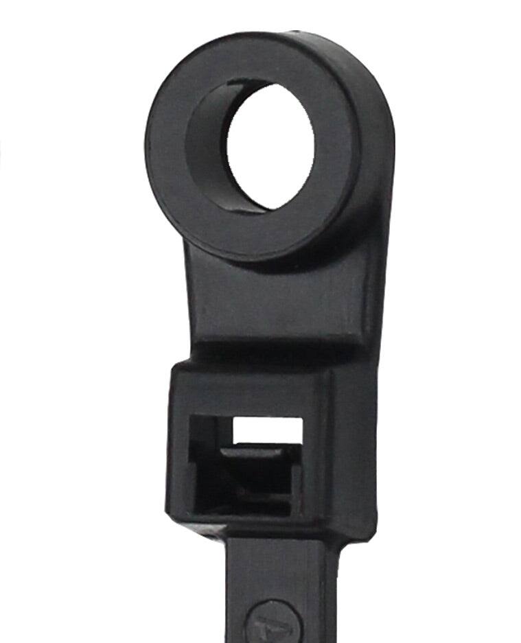 Grizzly Supply - 6" 40lb Screw Mount Cable Tie 30/bag - Black