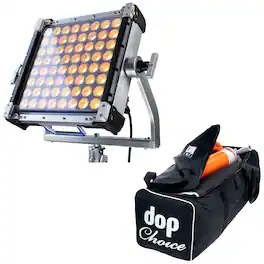 Creamsource - Vortex4 1x1 325W RGBW LED Light Panel, Bundle with AIRGLOW 1x1 Booklight Complete Kit