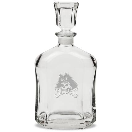 Front. Jardine - ECU Pirates 23.75oz. Crystal Whiskey Decanter - Multicolor.