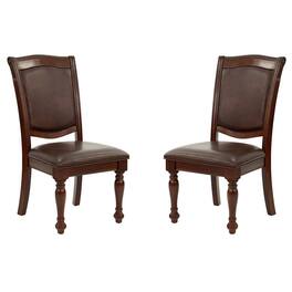 Manhattan Lane - Set Of 2 Rubber Wood Traditional Dining Chair - Dark Brown
