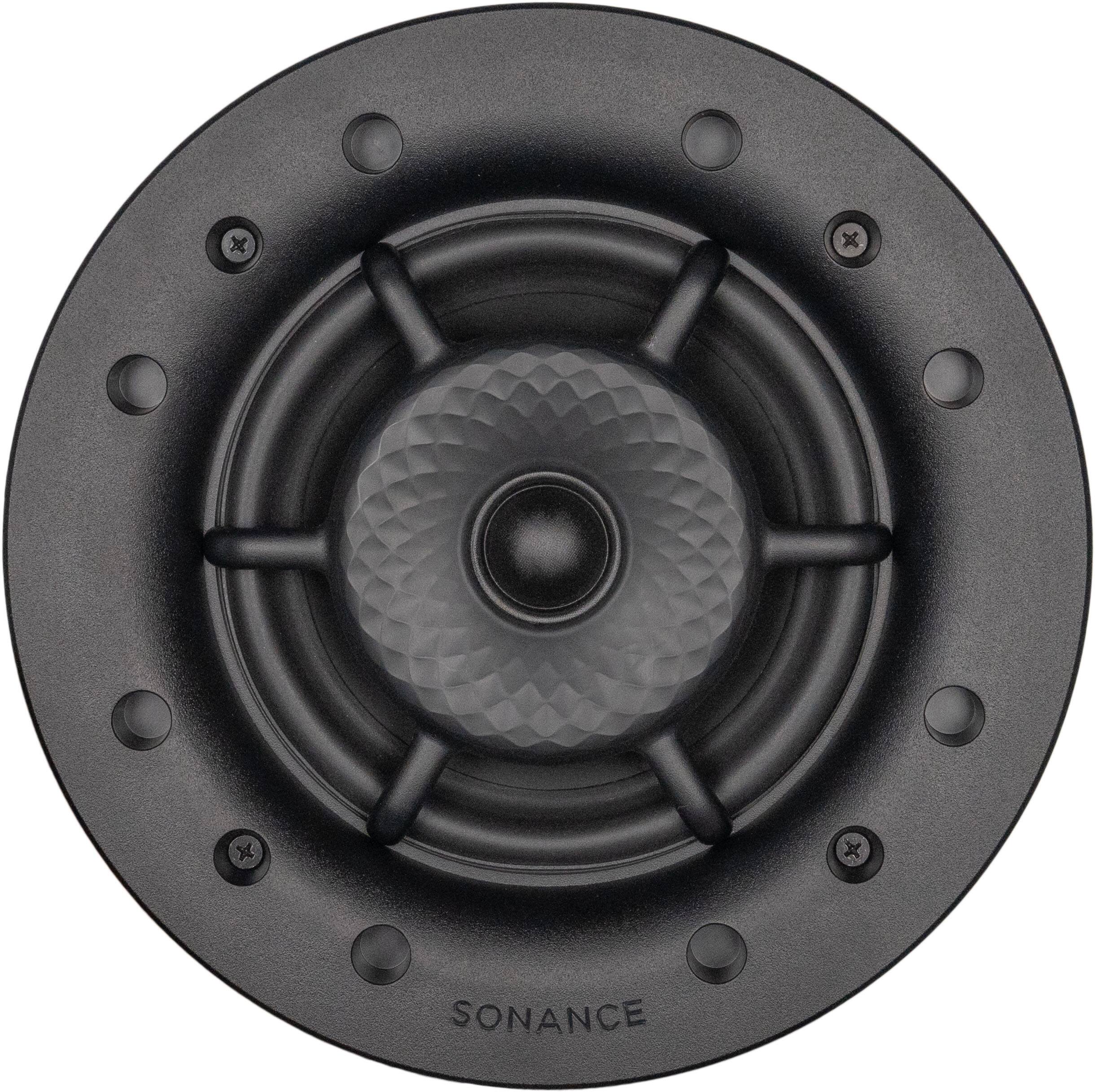 Angle. Sonance - VXXT6R SINGLE SPEAKER - Visual Experience Extreme 6-1/2" 2-Way Indoor/Outdoor In Ceiling Speaker (Each) - Paintable White.