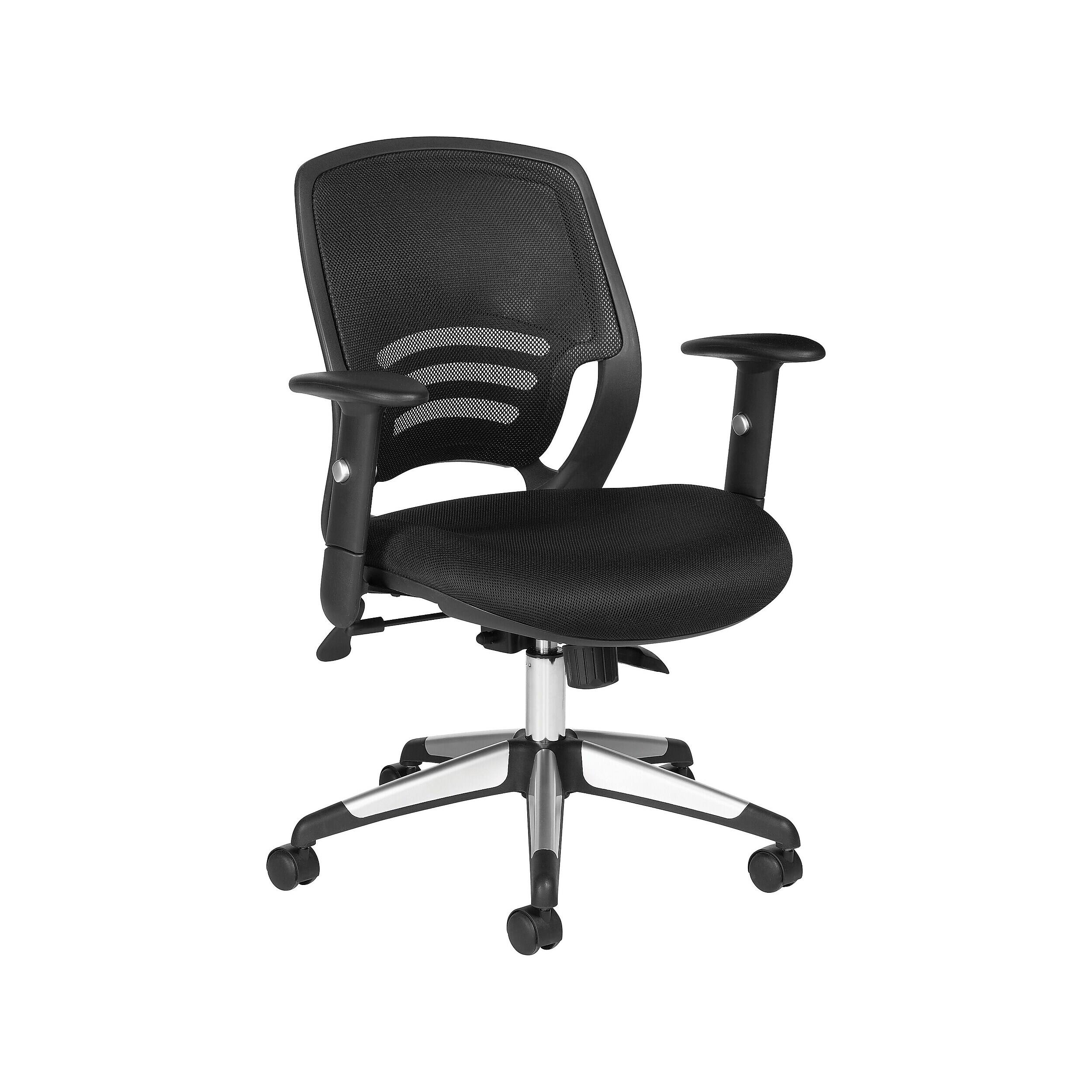 Alt View 2. The Office - To Go Fabric Manager Chair, Mesh Black (OTG11686B) - Mesh Black.