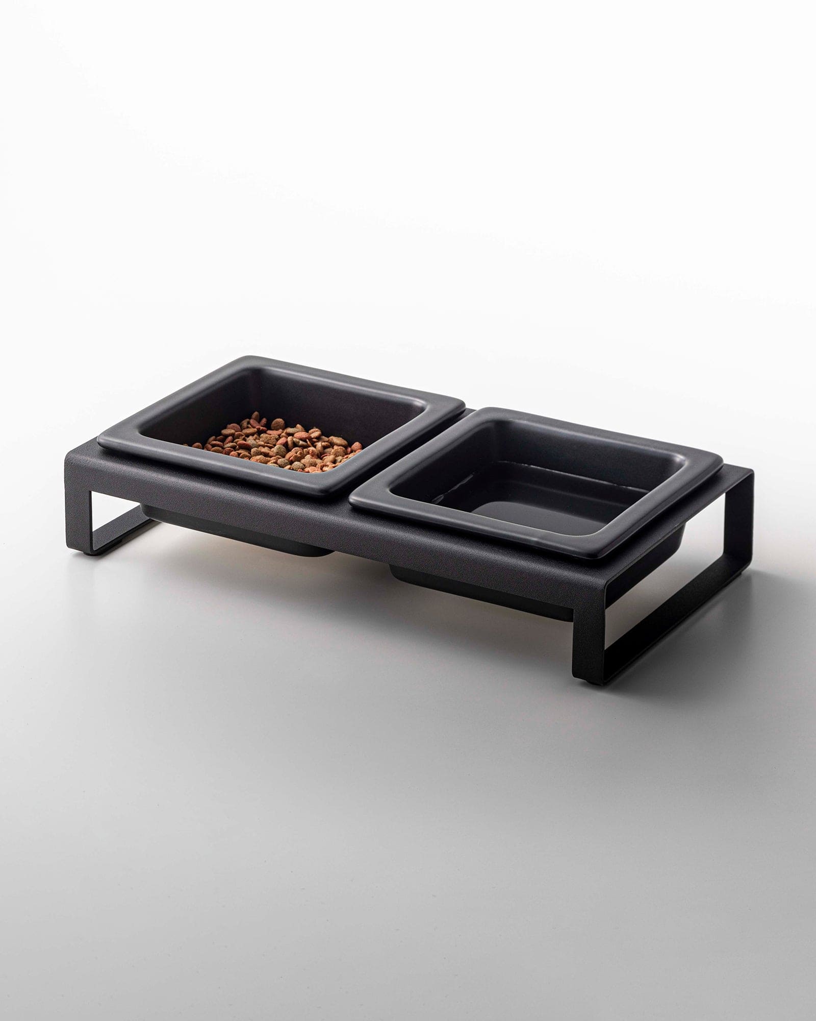 Yamazaki Home - Pet Food Bowl - Steel + Ceramic - Black