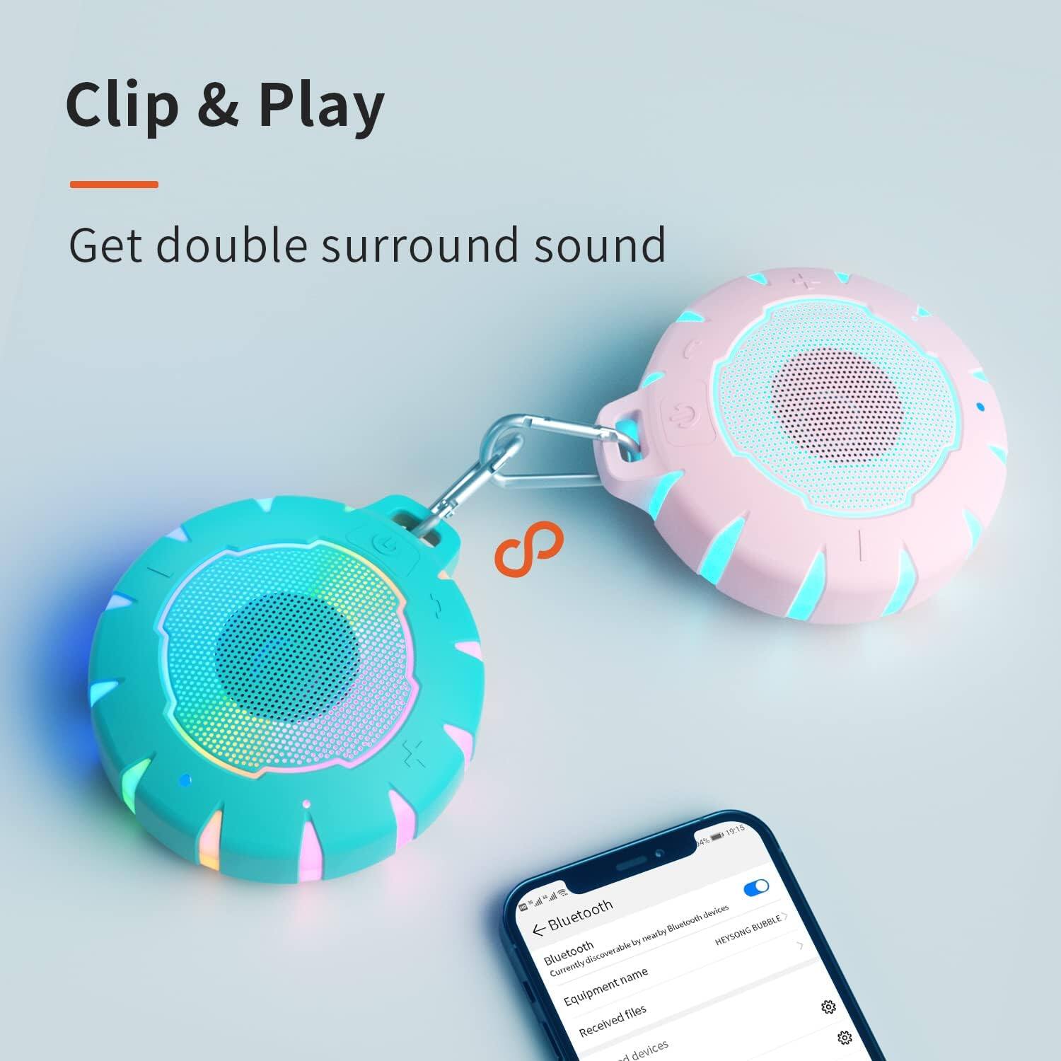 Clip & Play  
Get double surround sound  

Bluetooth  
Currently available by nearby Bluetooth devices  

Equipment files  
Received files  
Saved devices
