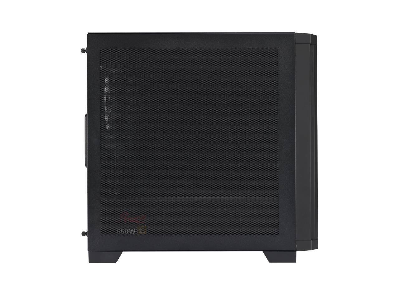 Alt View 8. Rosewill - Rosewill FBM-X3 Micro ATX Case, Mesh, 3 PWM ARGB Fans, USB 3.0, ATX 3.1 650W 80+ Gold PSU, 3Yr Warranty, Black - Black.