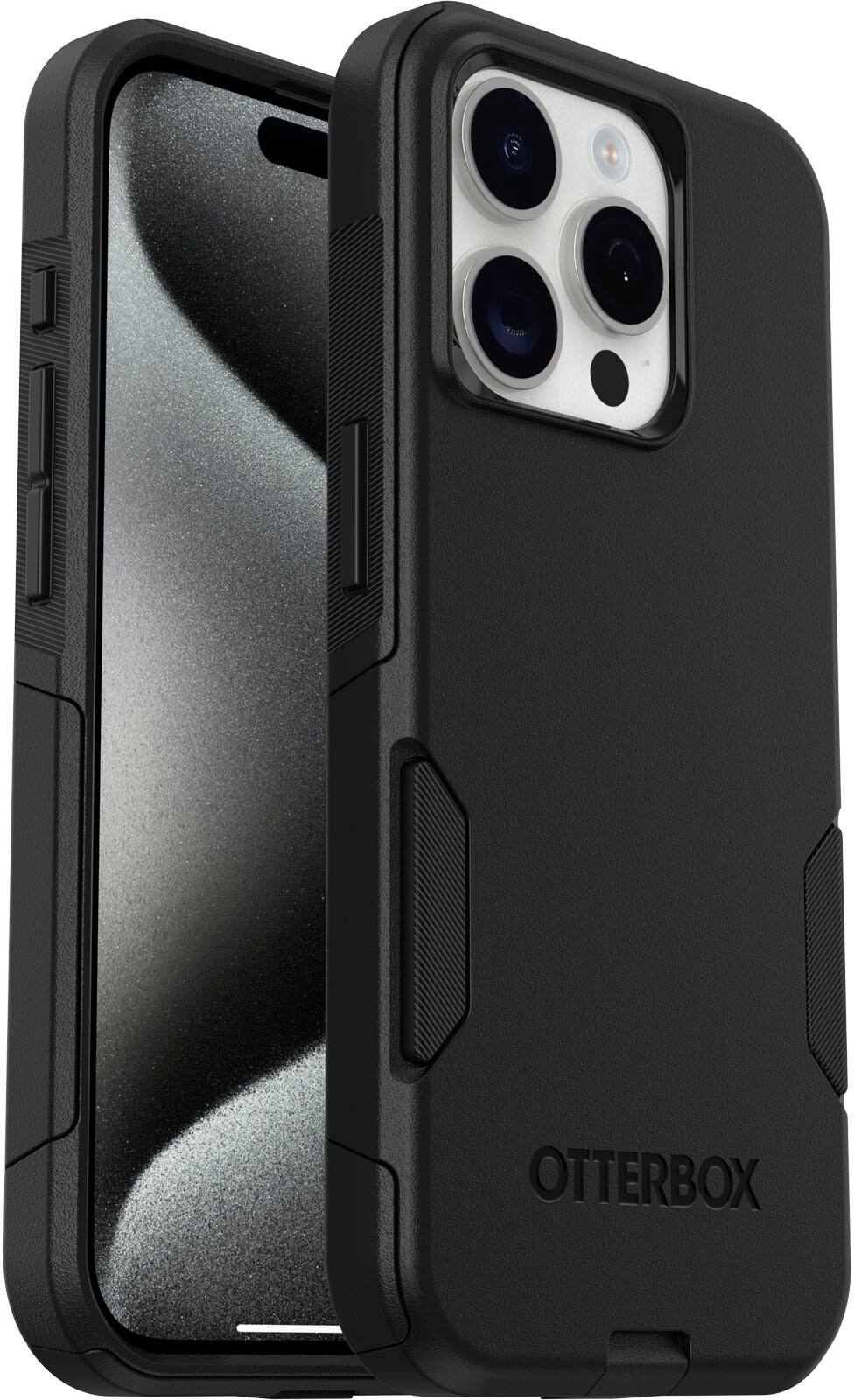 Alt View 1. OtterBox - Commuter Series Hard Shell for MagSafe for Apple iPhone 15 Pro - Black.