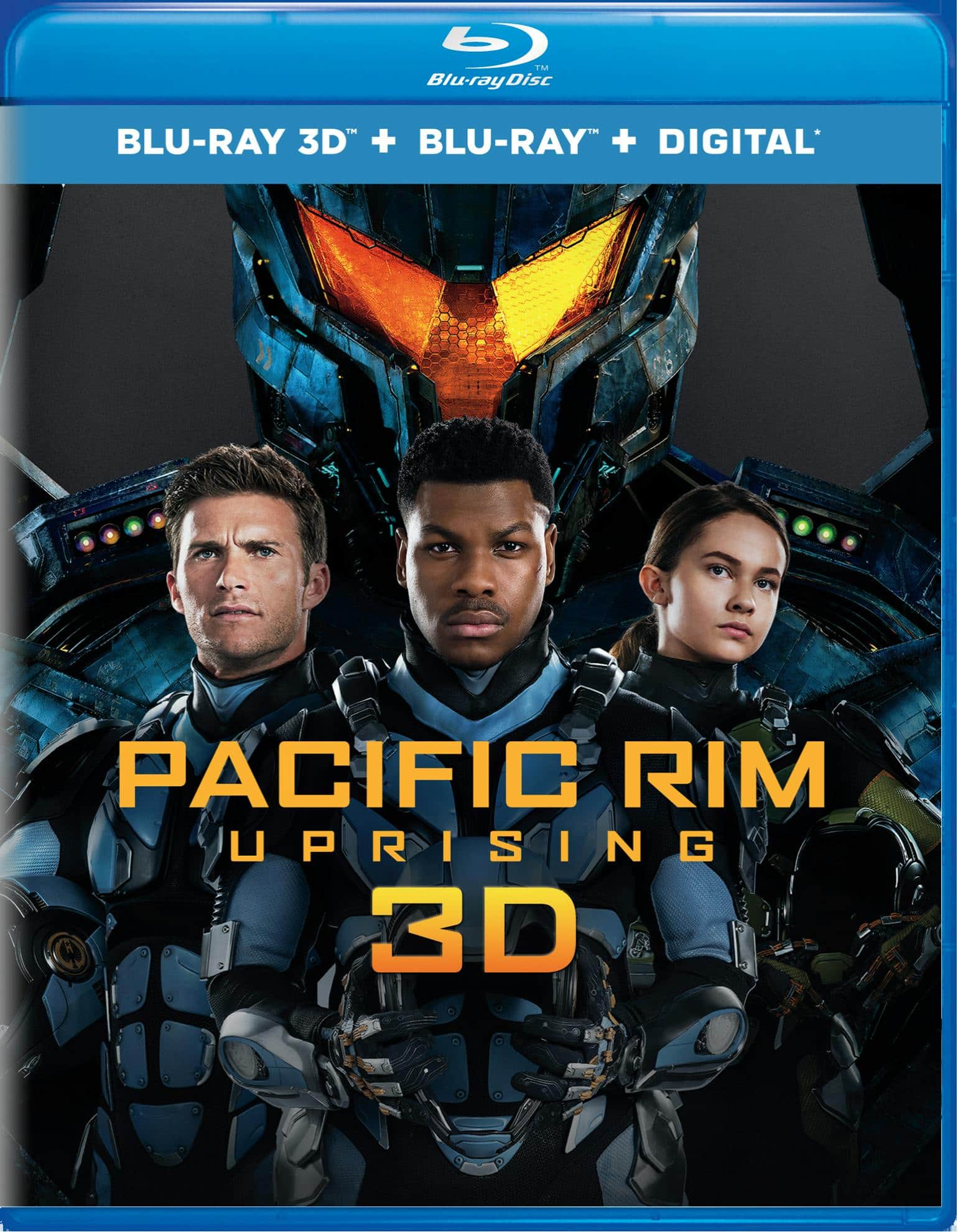 Front. Pacific Rim - Uprising 3D (Digital) [Blu-ray].