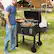 Alt View 1. Costway - Costway Barrel Charcoal Grill with 2 Folding Side Tables 24-Inch Outdoor Barbecue Grill - Black.