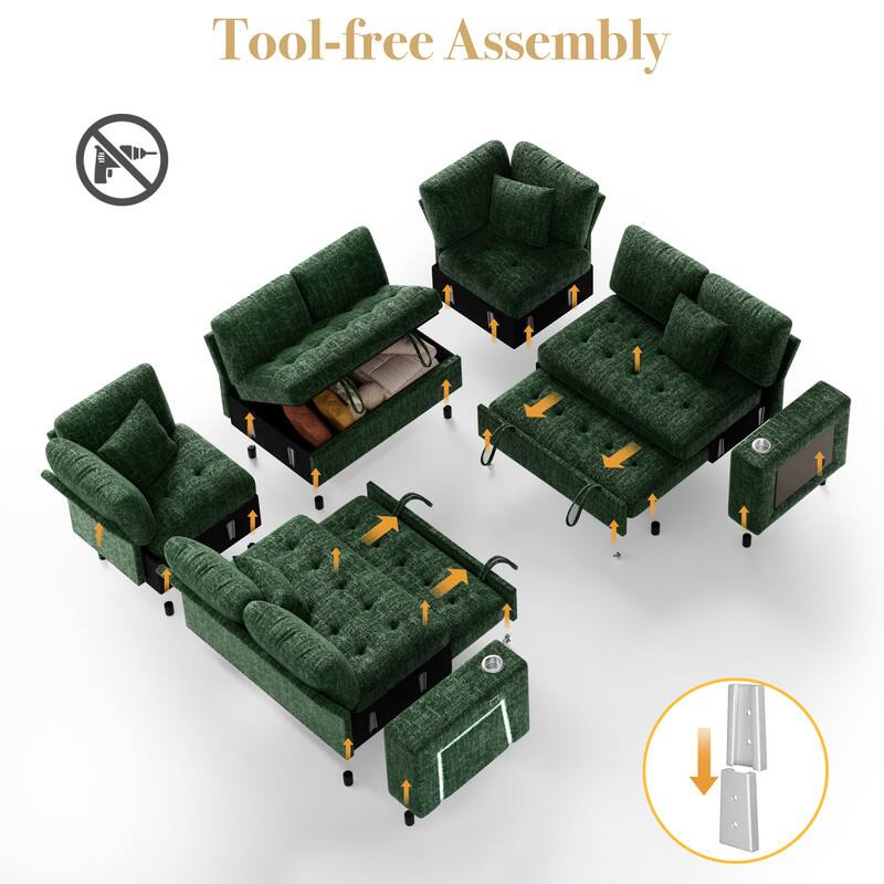 Tool-free Assembly
