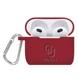 Affinity Bands - Oklahoma Sooners Debossed Silicone AirPods Gen Three Case Cover - No Size - Multicolor