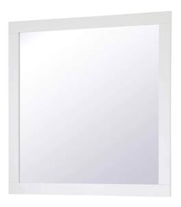 Elegant Decor - Aqua square vanity mirror 36 inch - White