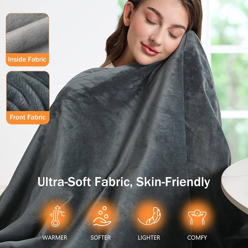 Inside Fabric  
Front Fabric  

Ultra-Soft Fabric, Skin-Friendly  

WARMER  
SOFTER  
LIGHTER  
COMFY