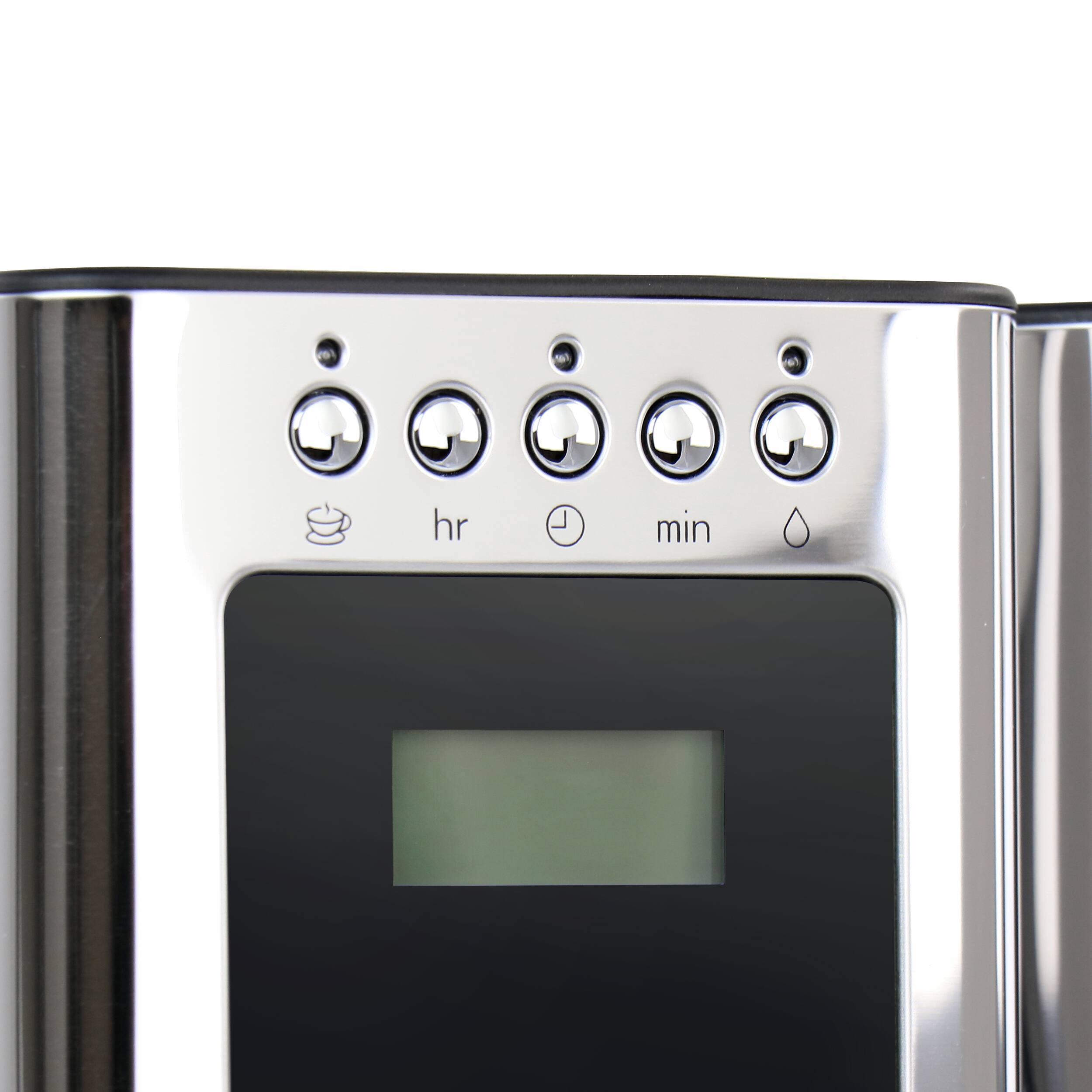 Alt View 4. Russell Hobbs - Russell Hobbs Glass 8 Cup Coffeemaker in Black and Stainless Steel - Black.