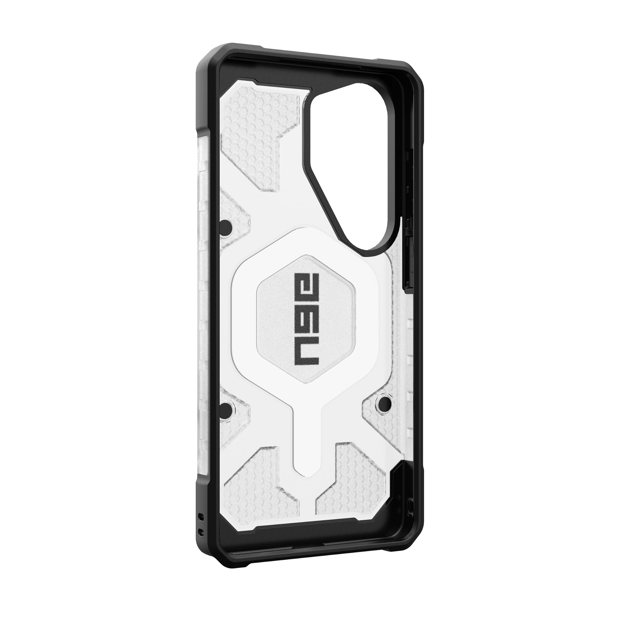 Alt View 7. UAG - Samsung Galaxy S26 Ultra Case w/ Magnetic Charging, Traction Grip, Drop Protection, Rugged Transparent Protective Cover - Ice/Silver.