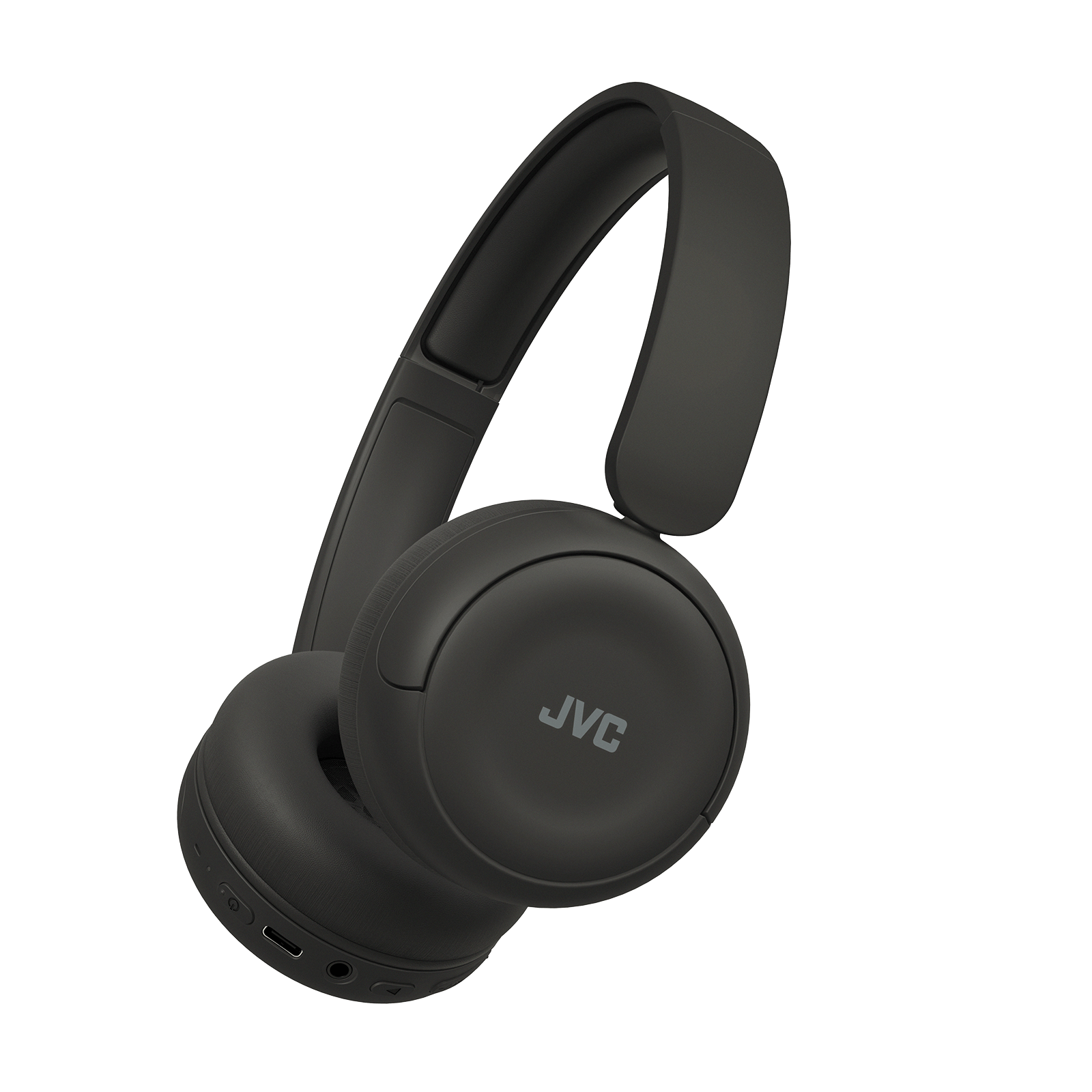 JVC - On-Ear Wireless Headphones with Bluetooth 5.3 HAS59WB - Black - Front_Zoom