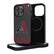 Front. Keyscaper - Arizona Diamondbacks Linen Logo iPhone Magnetic Bump Case - 16 Pro Max - Black.