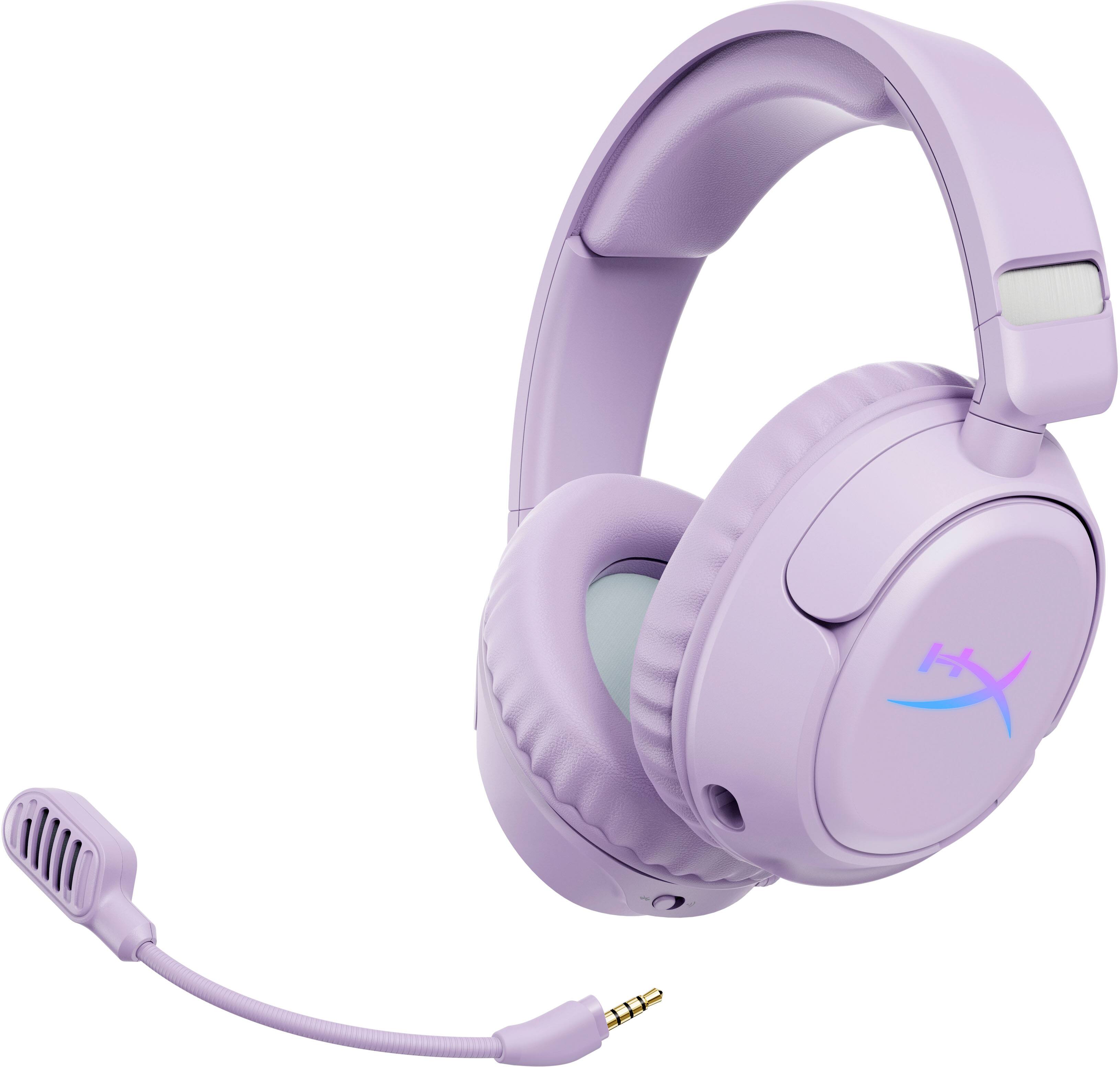 Back. HyperX - Cloud Flight 2 Wireless Gaming Headset for PC, PS5, PS4, Nintendo Switch, Mac, Mobile, and Bluetooth - Lavender.