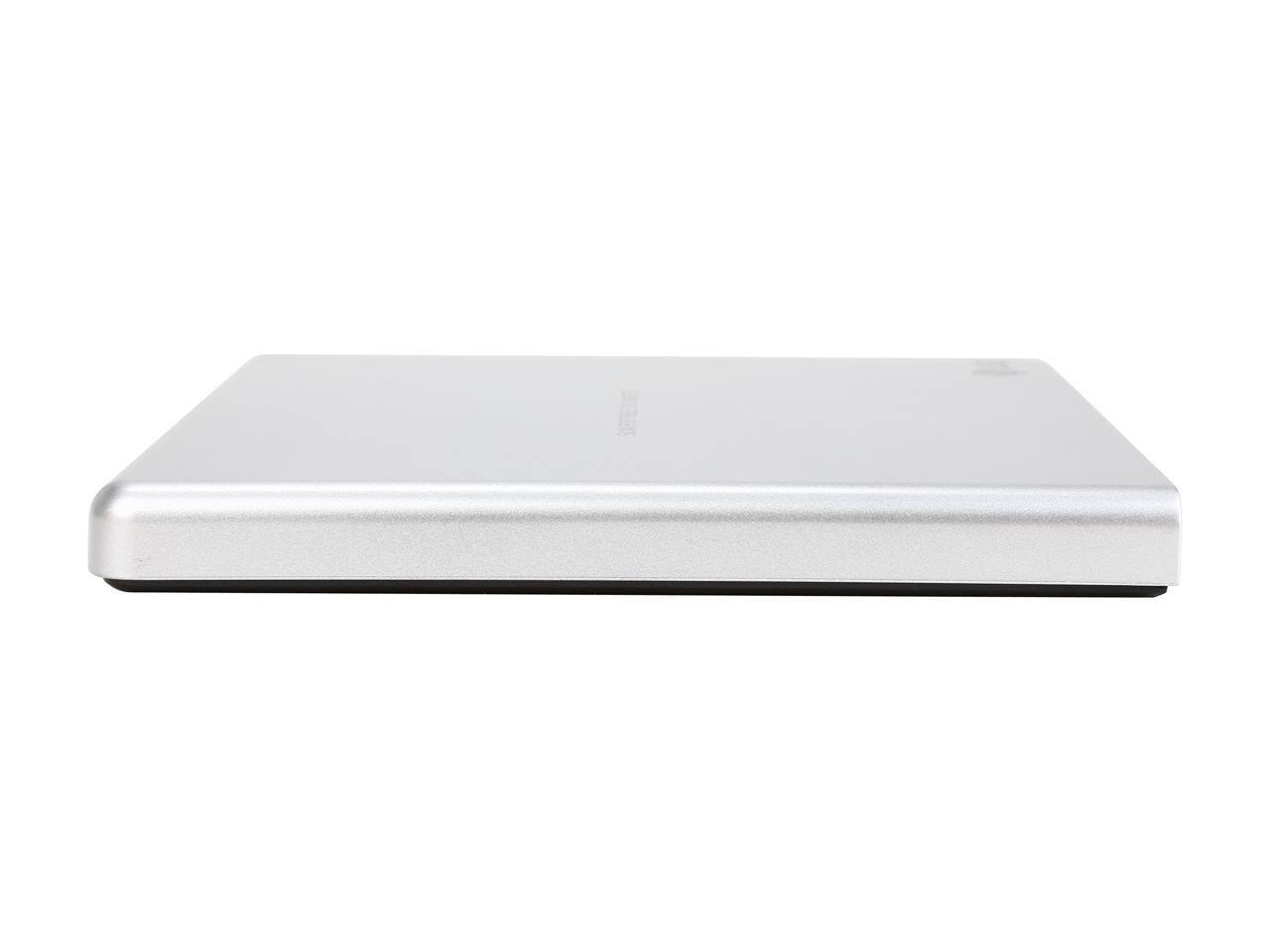 Alt View 2. LG - LG External CD / DVD Rewriter With M-Disc Mac & Surface Support (Silver) - Model GP65NS60.