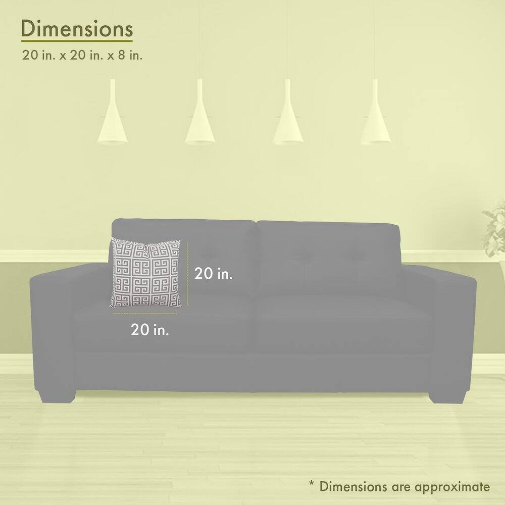 Dimensions  
20 in. x 20 in. x 8 in.  

20 in.  
20 in.  

*Dimensions are approximate