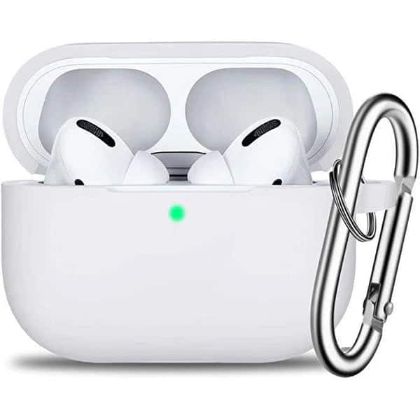 Entronix - Premium Silicone Case for AirPods Pro 1st and 2nd Generation - White