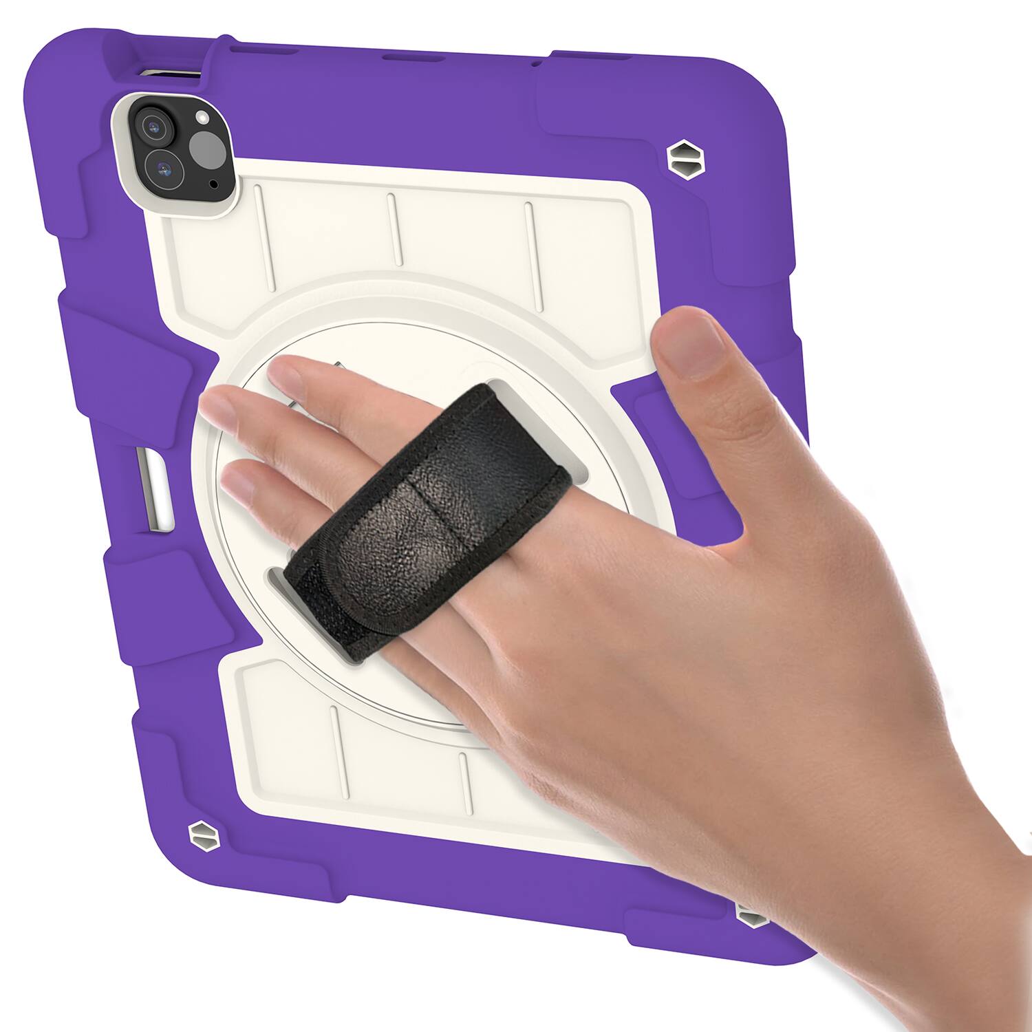 Alt View 4. Dteck - Heavy Duty Rugged Case for Apple iPad Air (M4) 11" 2026&2025&2024,Shockproof Kickstand Cover with Shoulder Strap - A.