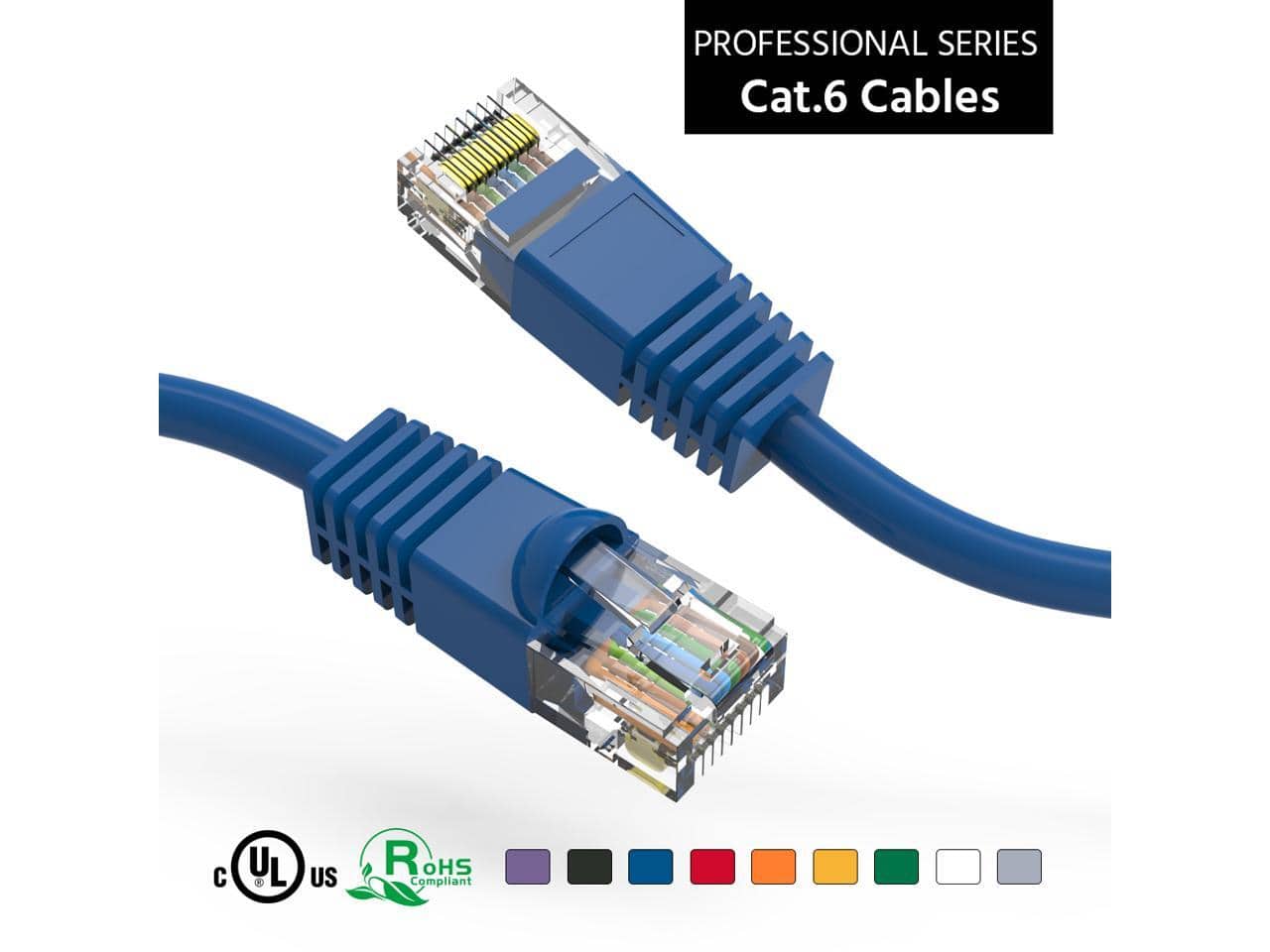 Nippon Labs - Cat6 25FT Blue Ethernet Cable - 24AWG RJ45 Patch - 60CAT6-25BL