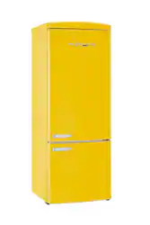Unique Appliances - Classic Retro 16.7 cu.ft Bottom Freezer Counter Depth Refrigerator - Canary Yellow - Front_Zoom