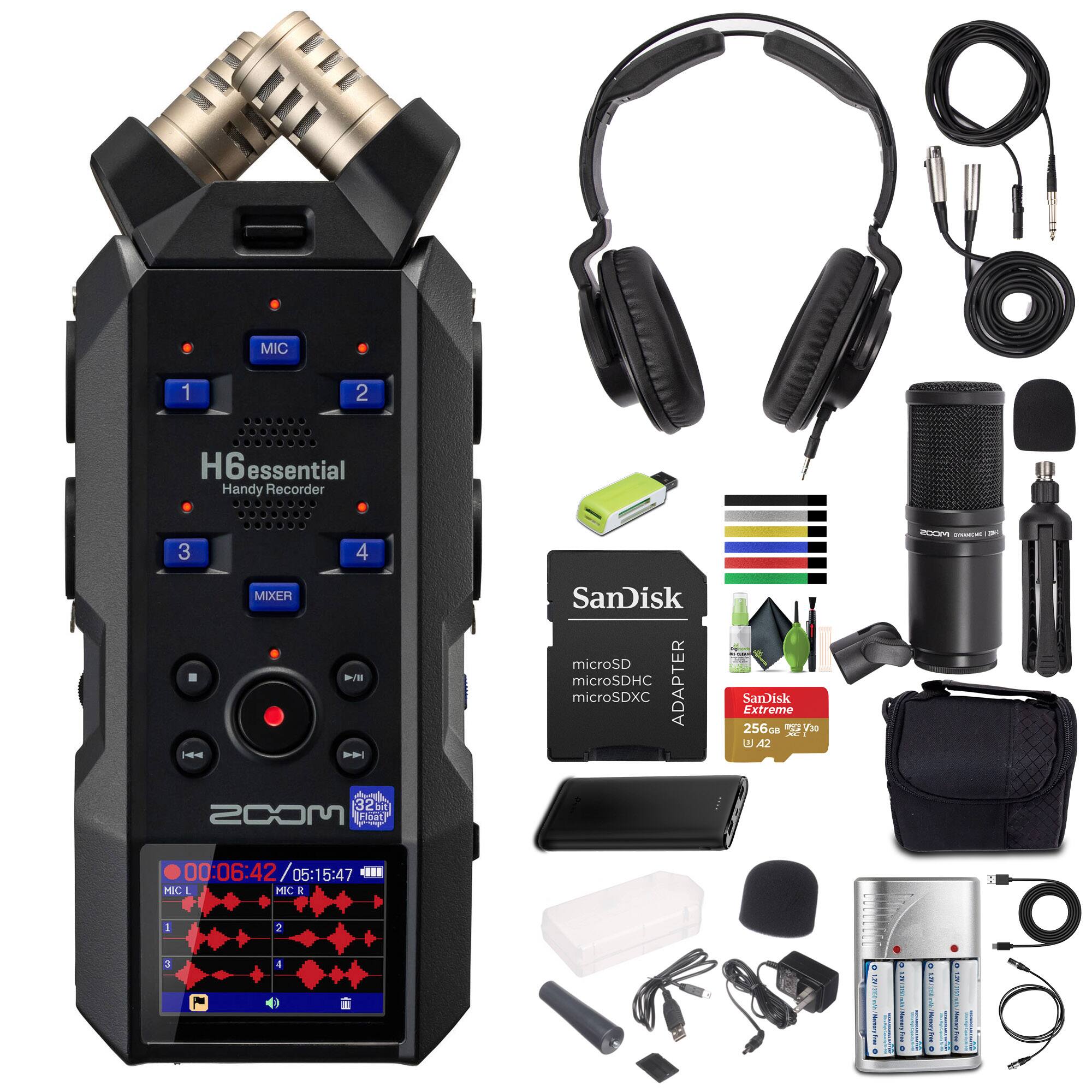 H6 Essential Handy Recorder

MIC 1 2 3 4

MIXER

SanDisk microSD microSDHC microSDXC Adapter

SanDisk Extreme 256GB A2

00:06:42 / 05:15:47

MIC L MIC R

1 2 3 4