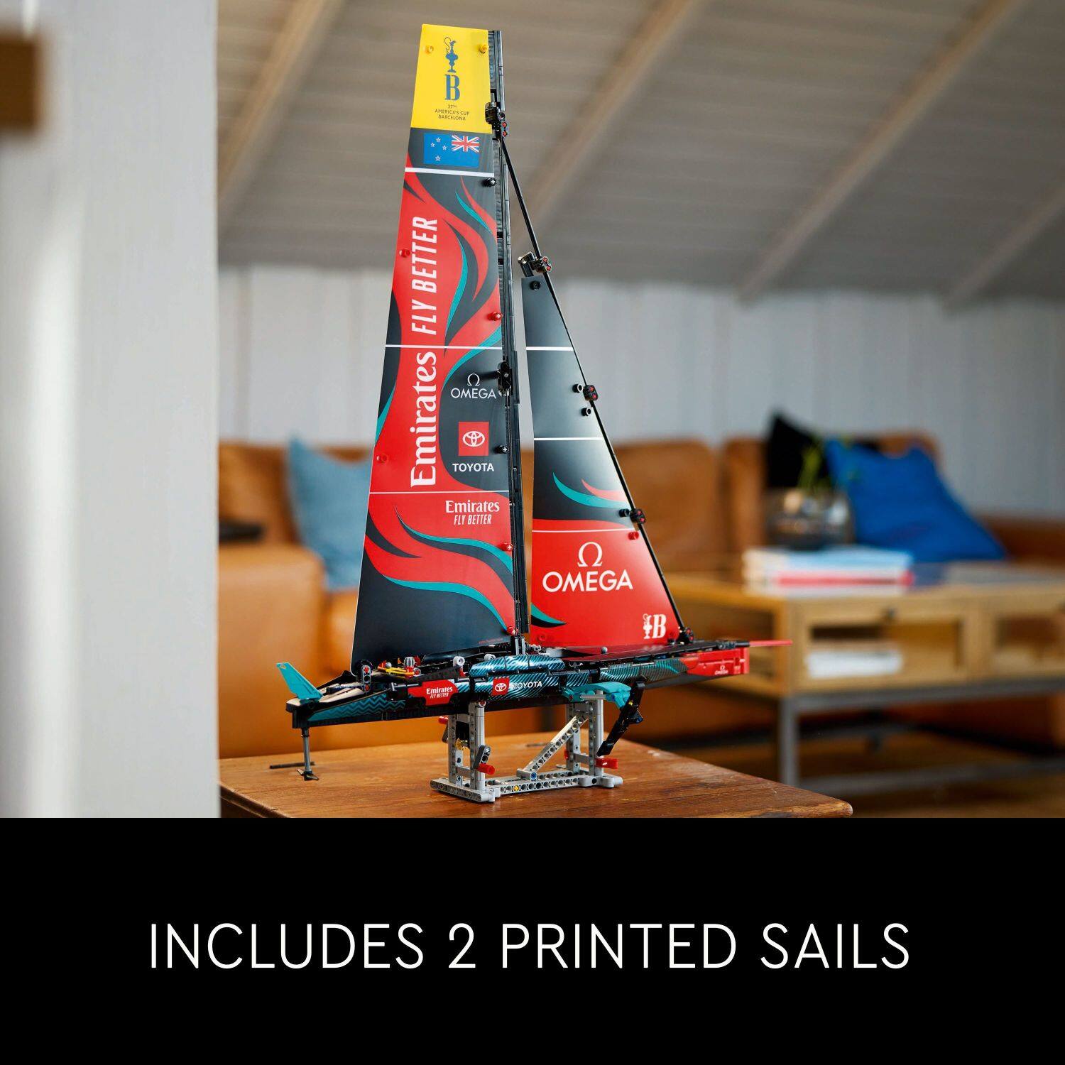 Includes 2 Printed Sails.
