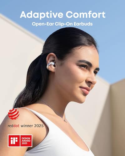 Soundcore by Anker AeroClip Open Ear Clip On Earbud Headphones Soundcore by Anker AeroClip Open Ear Clip On Earbud Headphones