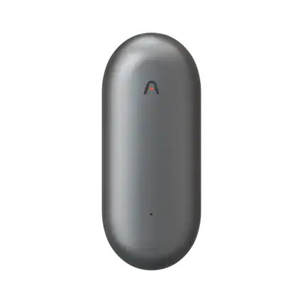 Front. PLAUD - NotePin Memory Capsule Smart AI Voice/Audio Recorder - V2 - Cosmic Grey.