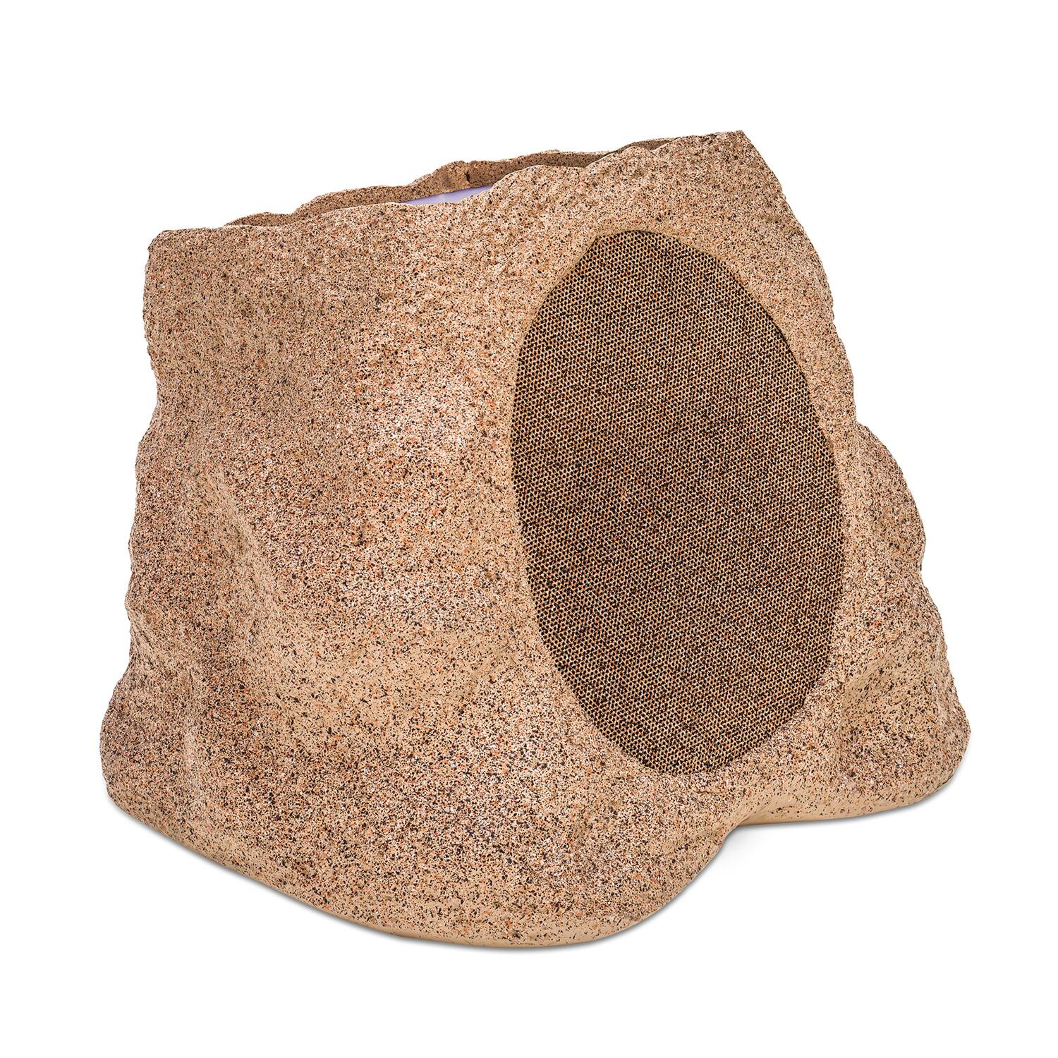 Alt View 1. Victrola - Outdoor Wireless Bluetooth Solar Rock Speaker Connect (Each) - Sand.