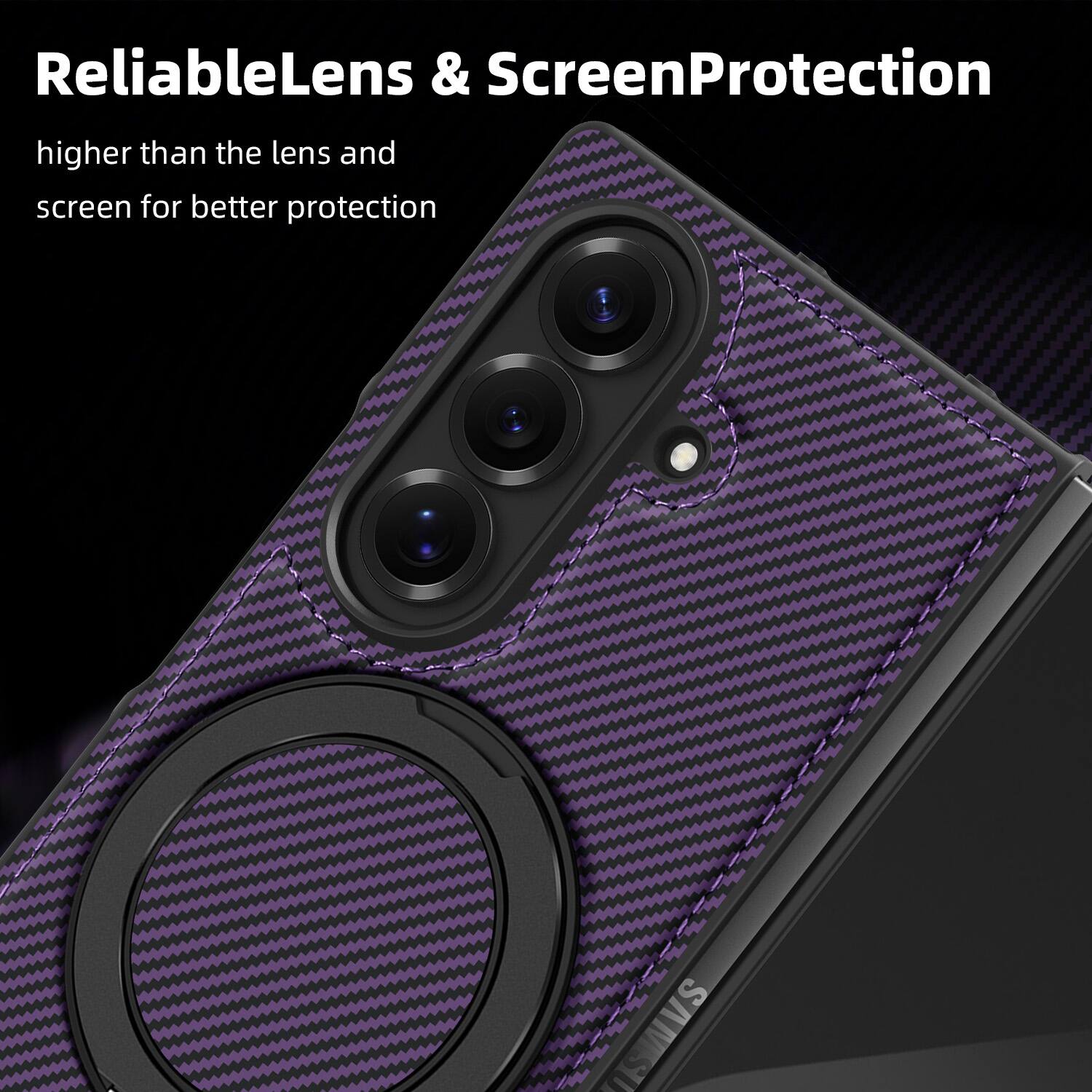 ReliableLens & ScreenProtection  
higher than the lens and screen for better protection