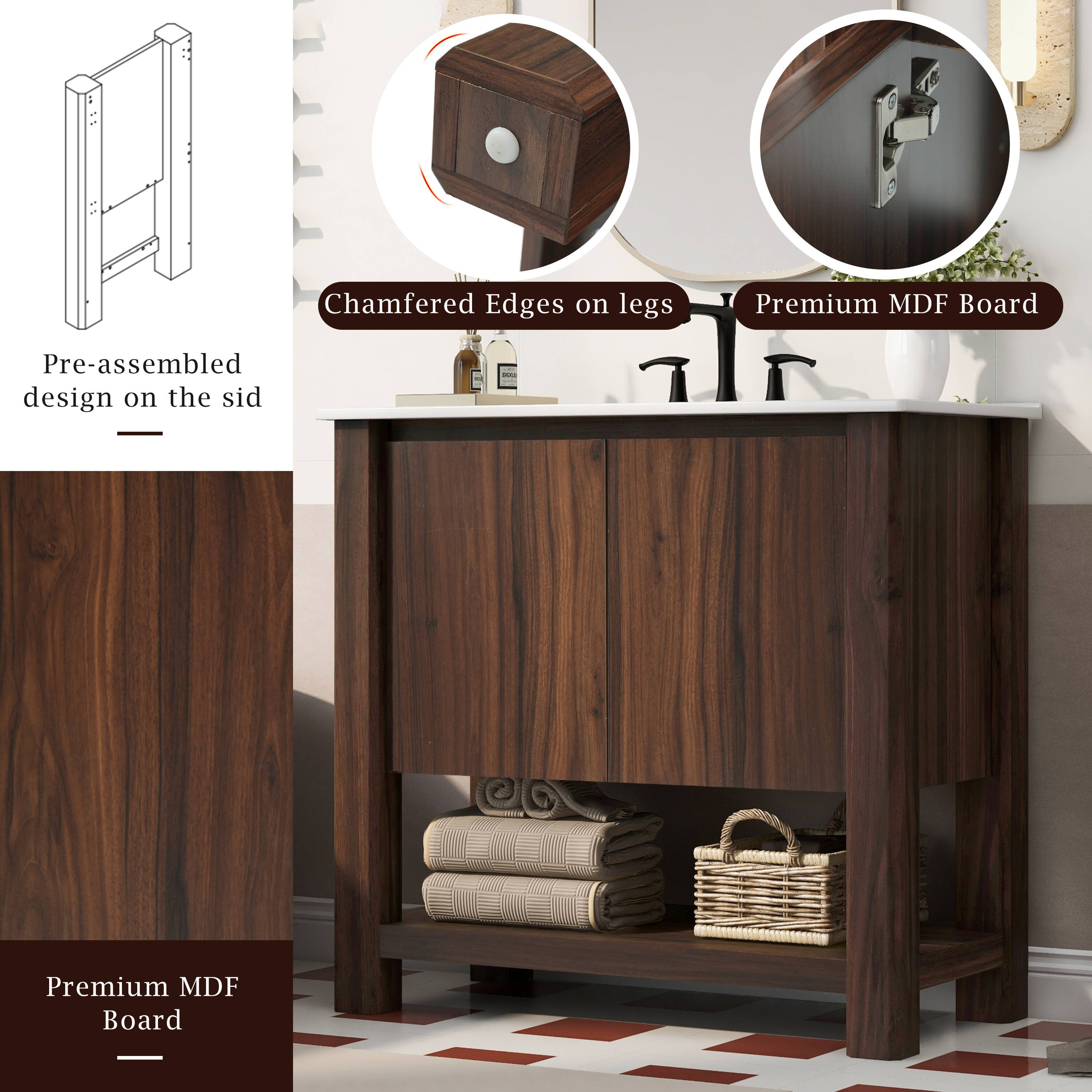 - Pre-assembled design on the side
- Chamfered Edges on legs
- Premium MDF Board
- Premium MDF Board