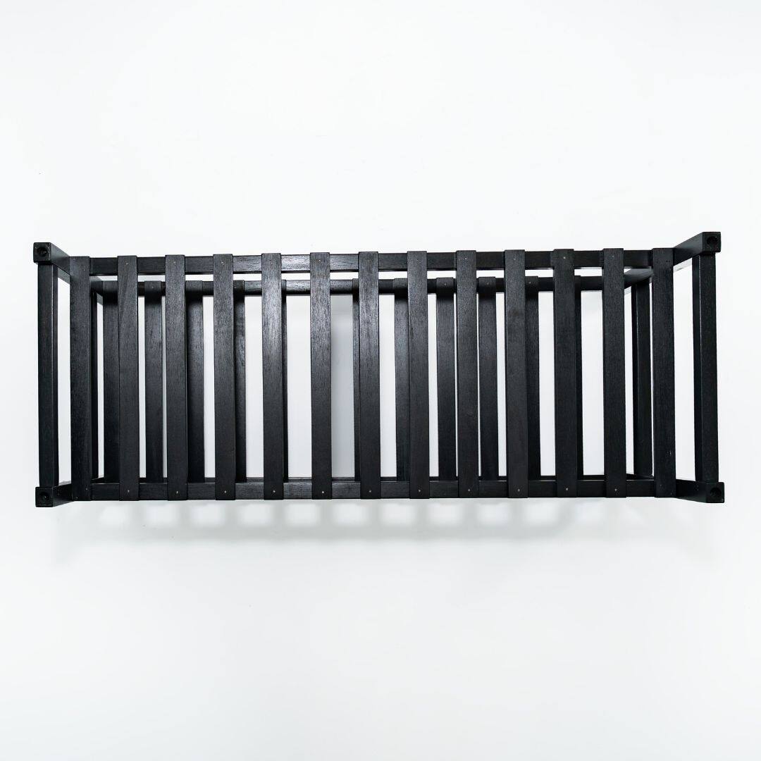 Alt View 7. PJ Wood - PJ Wood Stackable Wood Shoe Rack Organizer Shelf Closet Entryway Bedroom, Black - Black.