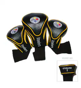 Team Golf - Pittsburgh Steelers 3-Pack Contour Headcover Set - Multicolor