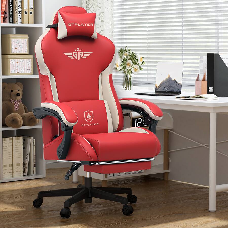 GTPlayer Ergonomic Gaming Chair Fabric Computer Office Chair Big and ...