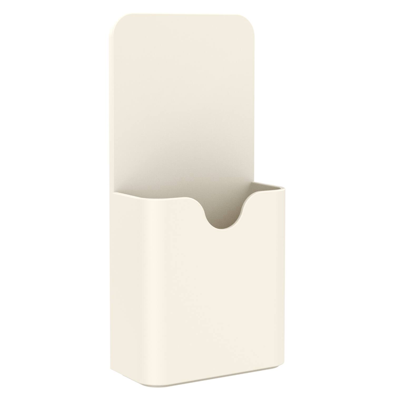 Front. Garnen - Magnetic Pen Holder for Refrigerator & Locker, Magnetic Marker Holder for Whiteboard, Fridge Magnet Organizer Bins - White.