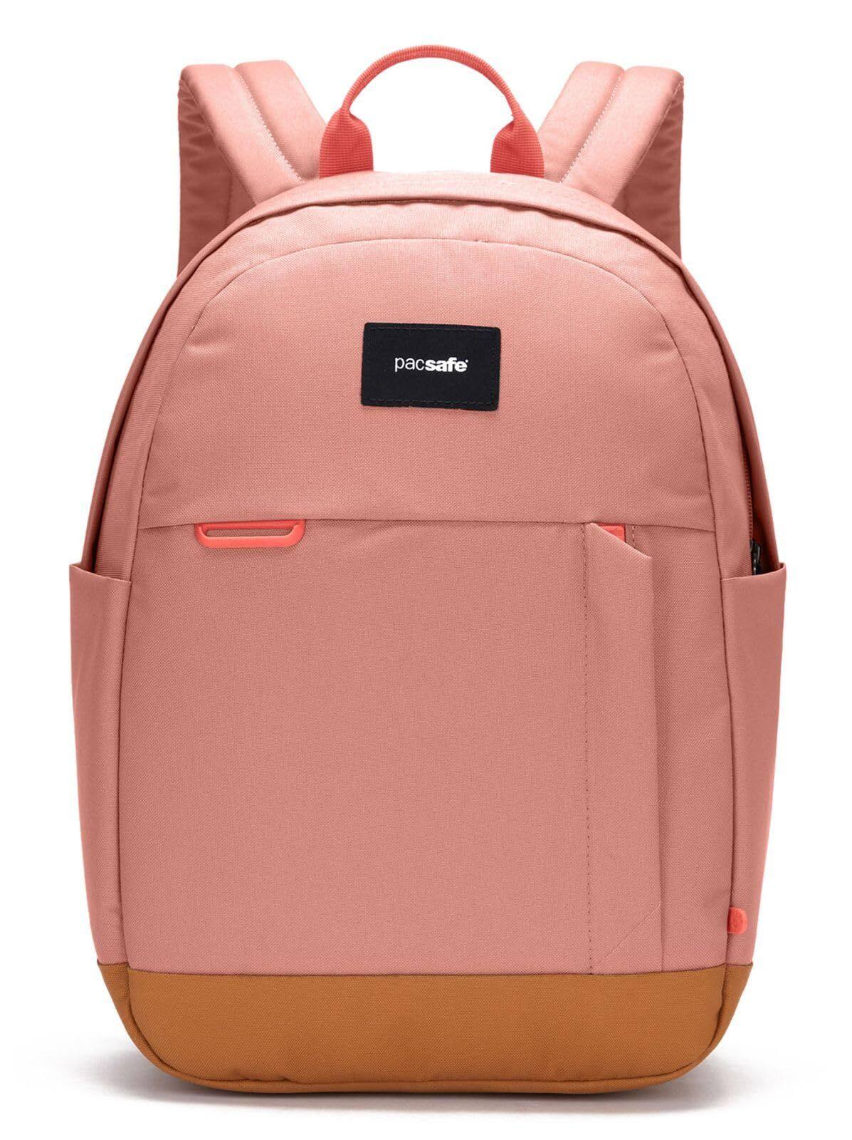 Front. Pacsafe - Pacsafe GO 15L Anti Theft Backpack (Rose) - Rose.