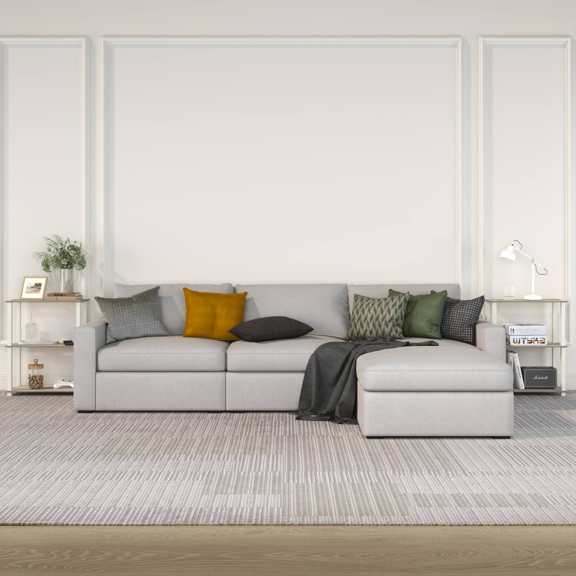 Alt View 2. HOMLUX - 3-Tier 29.6" Corner Shelf Open Shelves for Display for Living Room and Office Organization Sonoma Oak - Sonoma Oak.