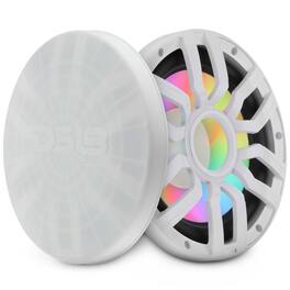 DS18 Audio - NXL-IQ 12" Subwoofer with Digital LED Lights, 600W RMS Single 4-Ohm - White